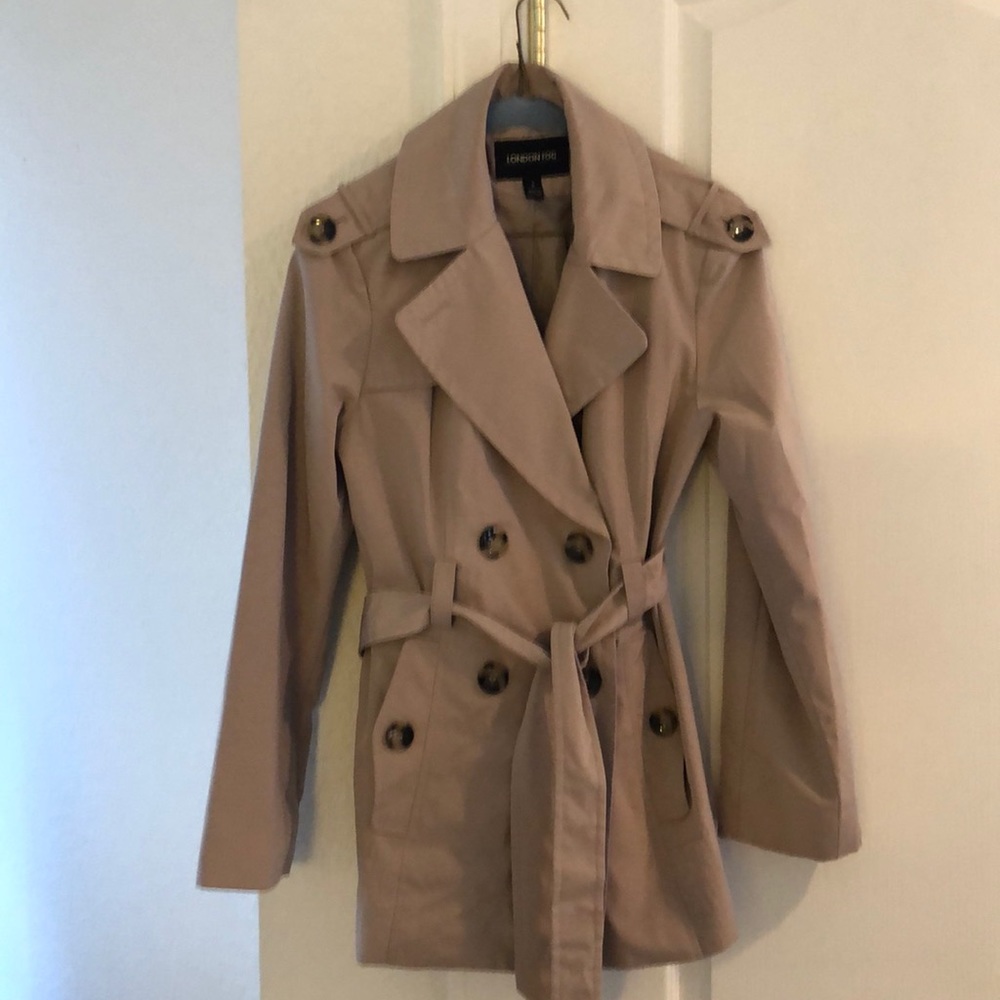 London Fog camel trench coat size small
